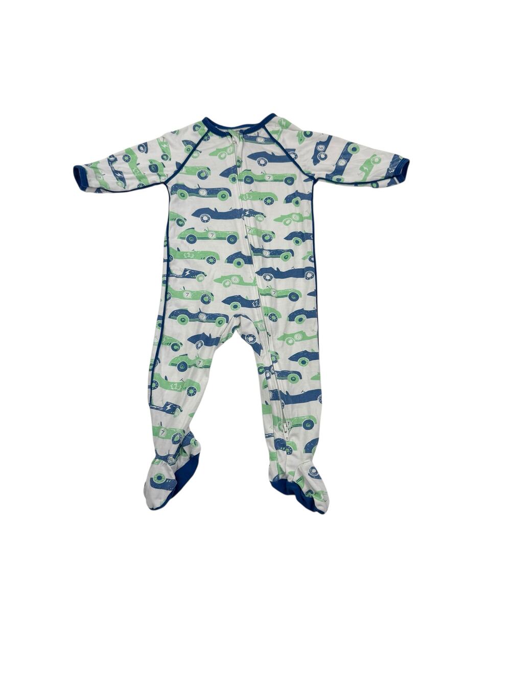 Sweet Bamboo Cars Print Footed Sleeper